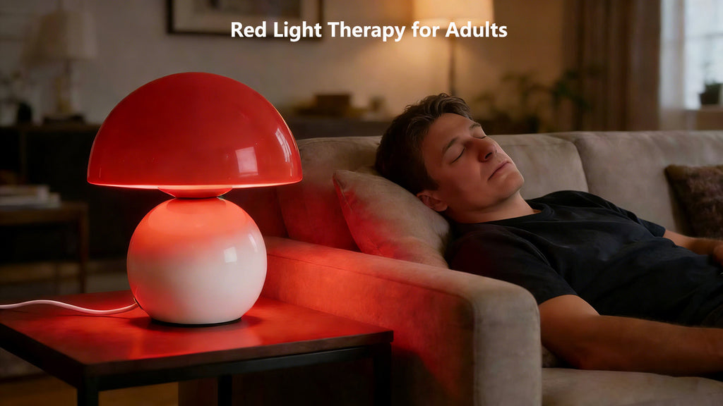 Mushroom 670nm Red Light Sleep Lamp Desk Lamp Table Lamp – , 3 Color Temperatures, Dimmable