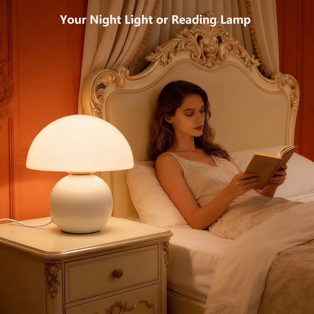 Mushroom 670nm Red Light Sleep Lamp Desk Lamp Table Lamp – , 3 Color Temperatures, Dimmable